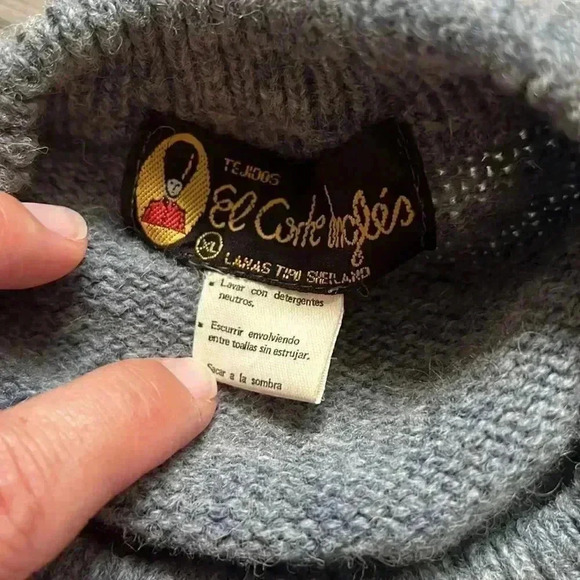 🔥EL corte ingles🔥 | Blue and grey wool sweater - Picture 10 of 11